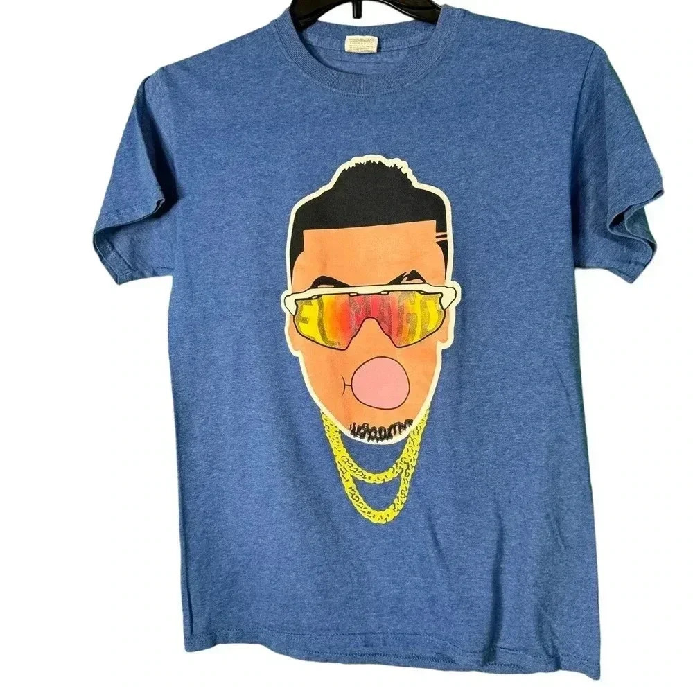 Item: Javier Baez El Mago Detroit Tigers Chicago Cubs T-Shirt Bubble Gum Small